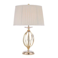Lampa stołowa Aegean - 1 źródło światła - Polerowany mosiądz AG-TL-POL-BRASS