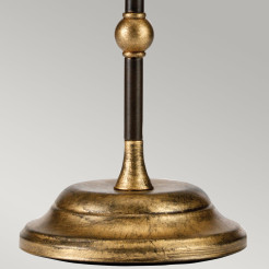 Lampa stołowa Amarilli - 1 źródło światła - Brązowy, złota patyna - Abażur w kolorze kości słoniowej AML-TL-BRONZE-IV