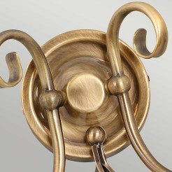 Kinkiet Artisan - 2 źródła światła - Postarzany mosiądz ART2-AGD-BRASS
