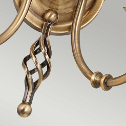 Kinkiet Artisan - 2 źródła światła - Postarzany mosiądz ART2-AGD-BRASS