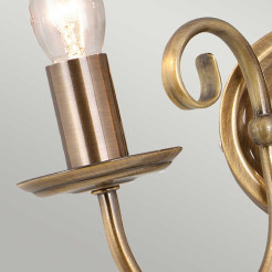 Kinkiet Artisan - 2 źródła światła - Postarzany mosiądz ART2-AGD-BRASS