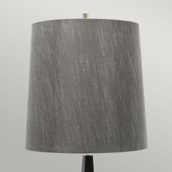 Lampa podłogowa Ascent - 1 źródło światła - Czarny - Ciemnoszary abażur ASCENT-FL-BLK