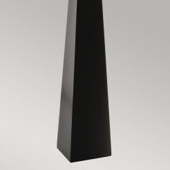 Lampa podłogowa Ascent - 1 źródło światła - Czarny - Ciemnoszary abażur ASCENT-FL-BLK