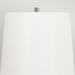 Lampa stołowa Ascent - 1 źródło światła - Czarny - Biały abażur ASCENT-TL-BLK-W