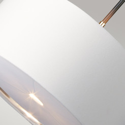 Lampa wisząca Balance - 1 źródło światła - Czarny, polerowany nikiel BALANCE-P-BKPN