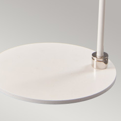 Lampa stołowa Balance - 1 źródło światła - Biały, polerowany nikiel BALANCE-TL-WPN