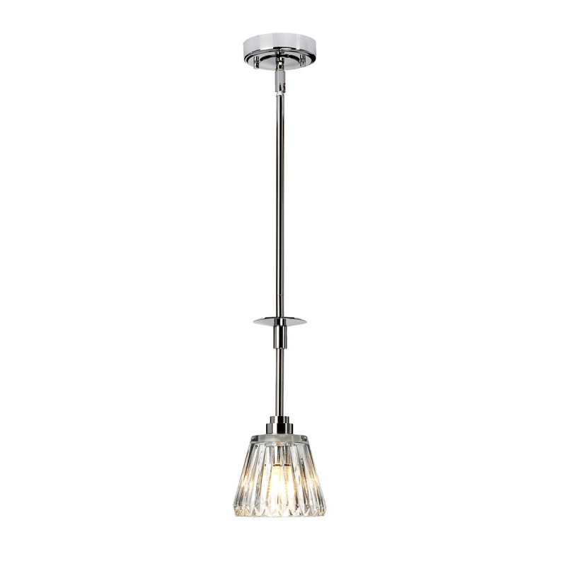 Lampa wisząca Agatha - 1 źródło światła - Polerowany chrom BATH-AGATHA1P-PC