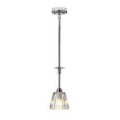 Lampa wisząca Agatha - 1 źródło światła - Polerowany chrom BATH-AGATHA1P-PC