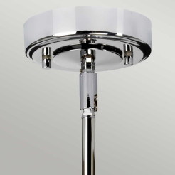 Lampa wisząca Agatha - 1 źródło światła - Polerowany chrom BATH-AGATHA1P-PC
