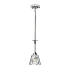 Lampa wisząca Agatha - 1 źródło światła - Polerowany chrom BATH-AGATHA1P-PC
