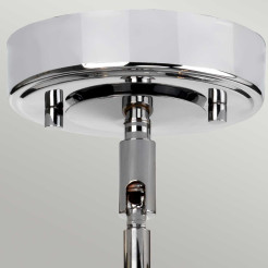 Lampa wisząca Agatha - 4 źródła światła - Polerowany chrom BATH-AGATHA3P-PC
