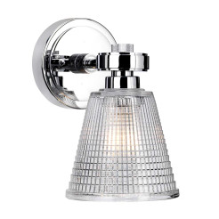 Kinkiet Gunnislake - 1 źródło światła - Polerowany chrom BATH-GUNNIS1-PC