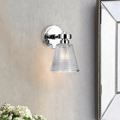 Kinkiet Gunnislake - 1 źródło światła - Polerowany chrom BATH-GUNNIS1-PC