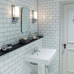 Kinkiet Worcester - 1 źródło światła - Polerowany chrom BATH-WS1