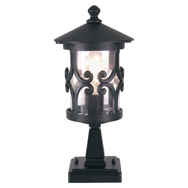 Latarnia cokołowa Hereford BL12 - 1 źródło światła - Czarny BL12-BLACK