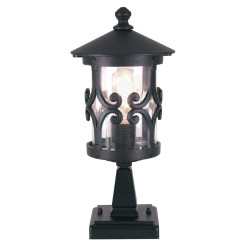 Latarnia cokołowa Hereford BL12 - 1 źródło światła - Czarny BL12-BLACK