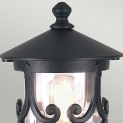 Latarnia cokołowa Hereford BL12 - 1 źródło światła - Czarny BL12-BLACK