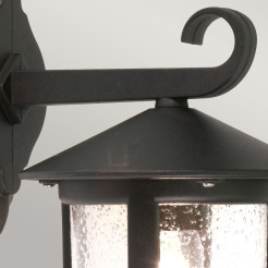 Duża latarnia naścienna Hereford BL21-G - 1 źródło światła - Czarny BL21-G-BLACK