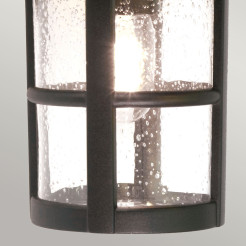 Duża latarnia naścienna Hereford BL21-G - 1 źródło światła - Czarny BL21-G-BLACK