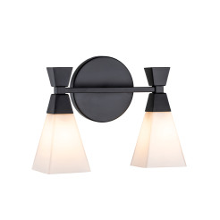 Kinkiet Bowtie - 2 źródła światła - Matowa czerń BOWTIE-2-MB