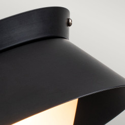 Mały plafon Bowtie - 2 źródła światła - Matowa czerń BOWTIE-F-MB
