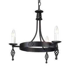 Żyrandol Belfry - 3 źródła światła - Czarny BY3-BLACK