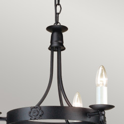 Żyrandol Belfry - 3 źródła światła - Czarny BY3-BLACK