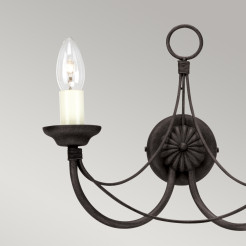 Kinkiet Carisbrooke - 2 źródła światła - Czarny CB2-BLACK