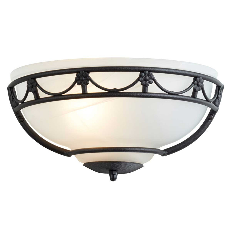 Kinkiet typu uplighter Carisbrooke - 1 źródło światła - Czarny CB-WU-BLACK