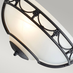 Kinkiet typu uplighter Carisbrooke - 1 źródło światła - Czarny CB-WU-BLACK