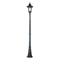 Latarnia uliczna Chicago - 1 źródło światła - Teksturowana czerń CC5-M-BK