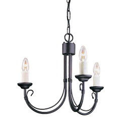 Żyrandol Chartwell - 3 źródła światła - Czarny CH3-BLACK