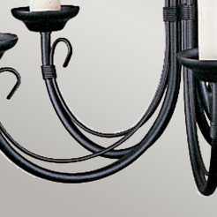 Żyrandol Chartwell - 5 źródeł światła - Czarny CH5-BLACK