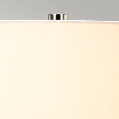 Lampa stołowa Chalk Farm - 1 źródło światła - Szary, kredowa biel CHALKFARM-TL