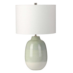 Lampa stołowa Chelsfield - 1 źródło światła - Jasnozielony, biały CHELSFIELD-TL