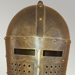 Lampa stołowa Crusader - 1 źródło światła - Oksydowany brąz CRUSADER-T-L