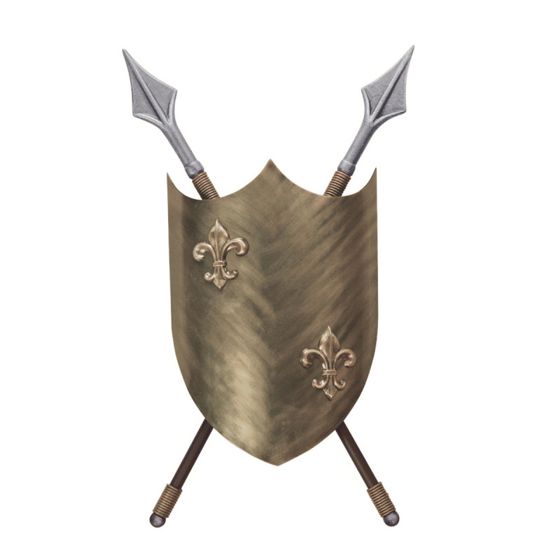 Kinkiet Crusader - 2 źródła światła - Oksydowany brąz CRUSADER-W-L