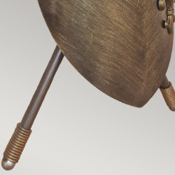 Kinkiet Crusader - 2 źródła światła - Oksydowany brąz CRUSADER-W-L