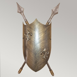 Kinkiet Crusader - 2 źródła światła - Oksydowany brąz CRUSADER-W-L
