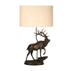 Lampa stołowa Angus - 1 źródło światła - Brązowa patyna DL-ANGUS-TL