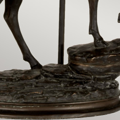 Lampa stołowa Angus - 1 źródło światła - Brązowa patyna DL-ANGUS-TL