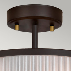 Lampa wisząca Corona - 2 źródła światła - Ciemnobrązowy, postarzany mosiądz DL-CORONA-2P-BAB
