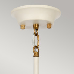 Lampa wisząca Cosmos - 5 źródeł światła - Kremowy, postarzany mosiądz DL-COSMOS5