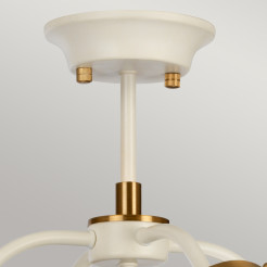 Lampa wisząca Cosmos - 5 źródeł światła - Kremowy, postarzany mosiądz DL-COSMOS5