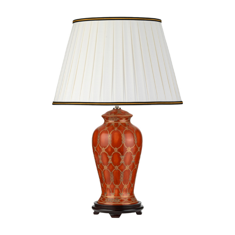 Lampa stołowa Datai - 1 źródło światła - Czerwony, złoty DL-DATAI-TL