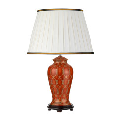 Lampa stołowa Datai - 1 źródło światła - Czerwony, złoty DL-DATAI-TL