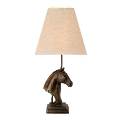 Lampa stołowa Eclipse - 1 źródło światła - Brązowa patyna DL-ECLIPSE-TL