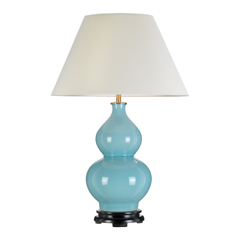 Lampa stołowa Harbin - 1 źródło światła - Jasnoniebieski DL-HARBIN-TL-DEB