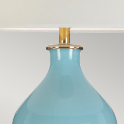 Lampa stołowa Harbin - 1 źródło światła - Jasnoniebieski DL-HARBIN-TL-DEB