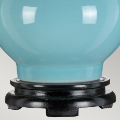 Lampa stołowa Harbin - 1 źródło światła - Jasnoniebieski DL-HARBIN-TL-DEB